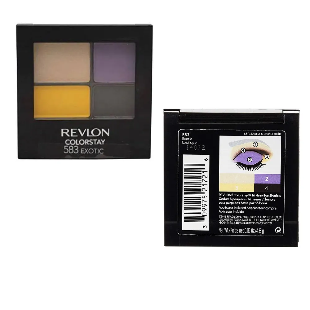 Pack of 2 Revlon ColorStay 16 Hour Eye Shadow, Exotic 583