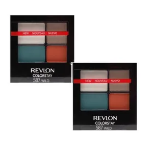 Pack of 2 Revlon ColorStay 16 Hour Eye Shadow, Wild 587