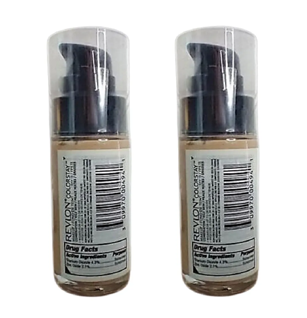 Pack of 2 Revlon Colorstay Combination/Oily Makeup, Matte Finish, Natural Ochre 290