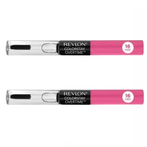 Pack of 2 Revlon ColorStay Overtime Lipcolor, For Keeps Pink 490