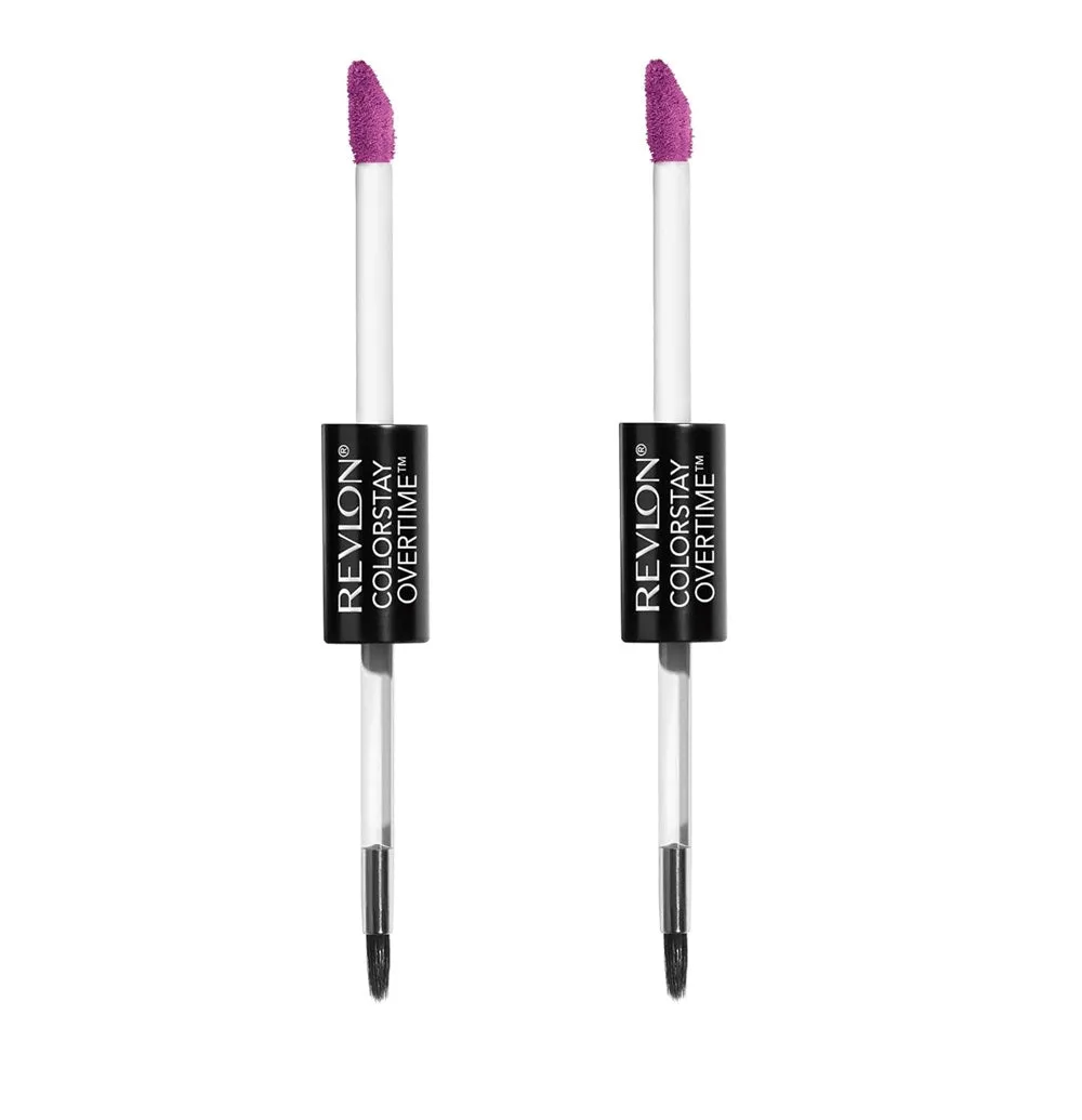 Pack of 2 Revlon ColorStay Overtime Lipcolor, Neverending Purple 520