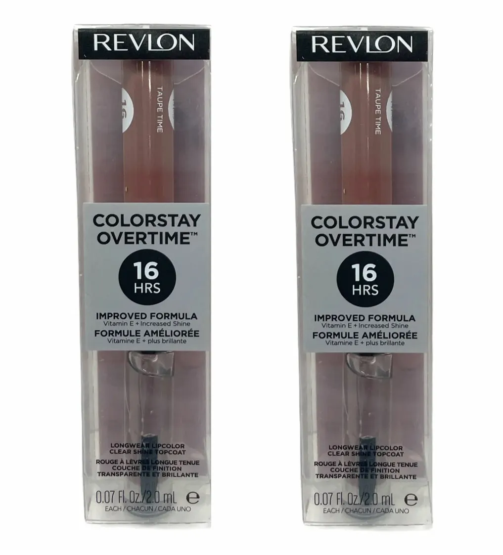Pack of 2 Revlon ColorStay Overtime Lipcolor, Taupe Time 560