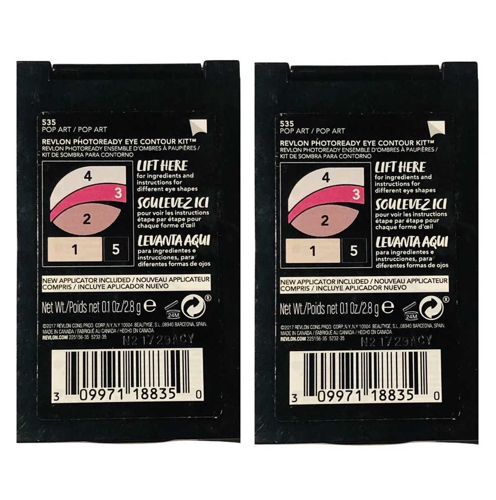 Pack of 2 Revlon Photoready Eye Contour Kit, Pop Art 535