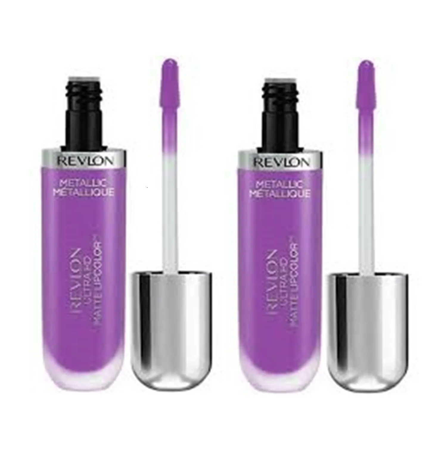 Pack of 2 Revlon Ultra HD Metallic Matte Liquid Lipcolor, HD Dazzle 710