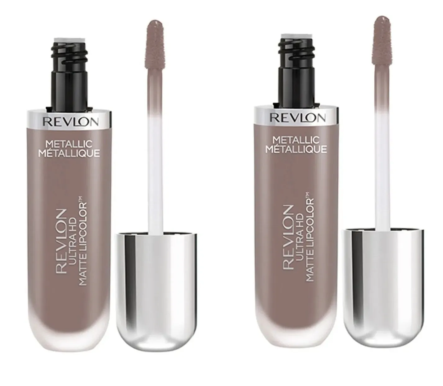 Pack of 2 Revlon Ultra HD Metallic Matte Liquid Lipcolor, HD Luster (720)