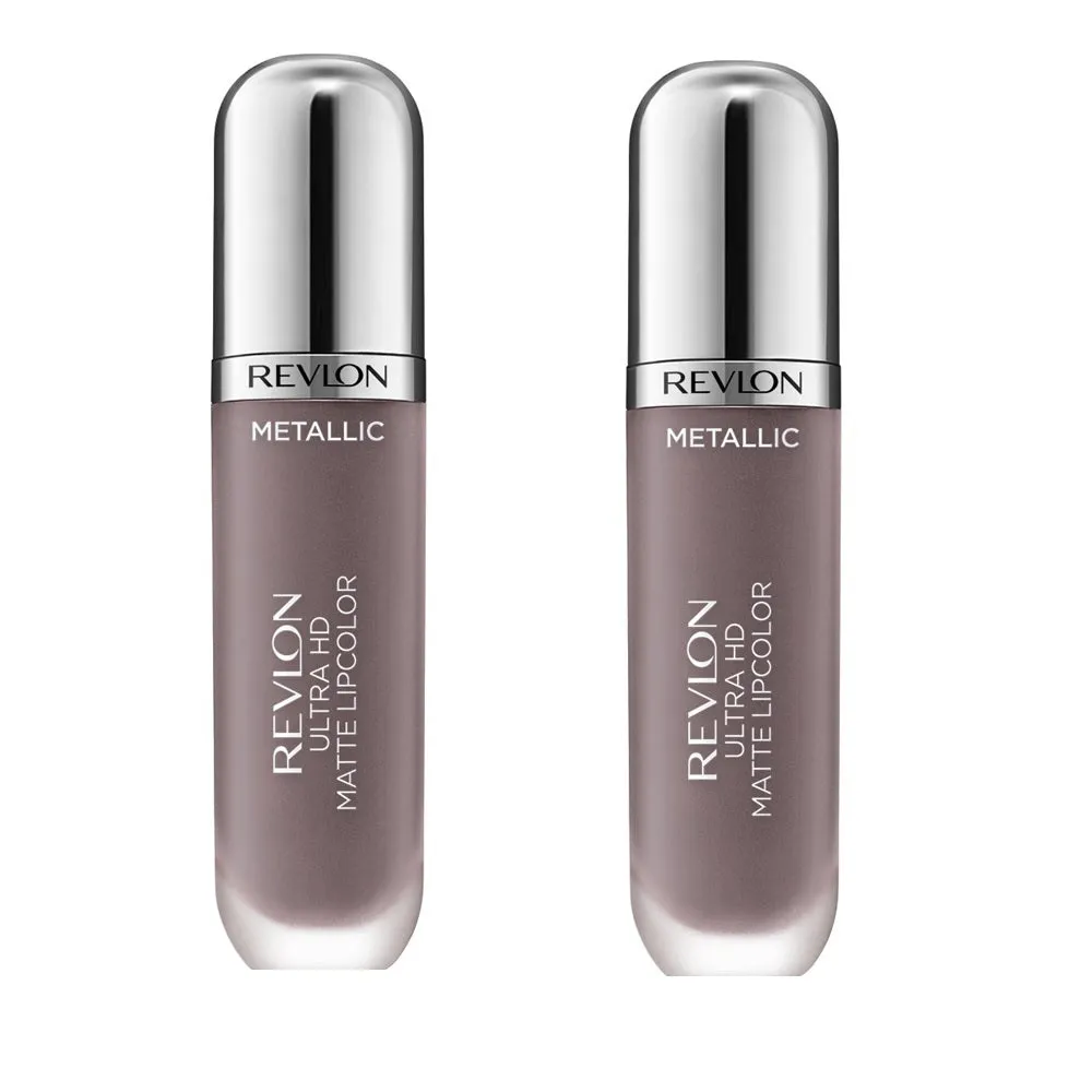 Pack of 2 Revlon Ultra HD Metallic Matte Liquid Lipcolor, HD Luster (720)