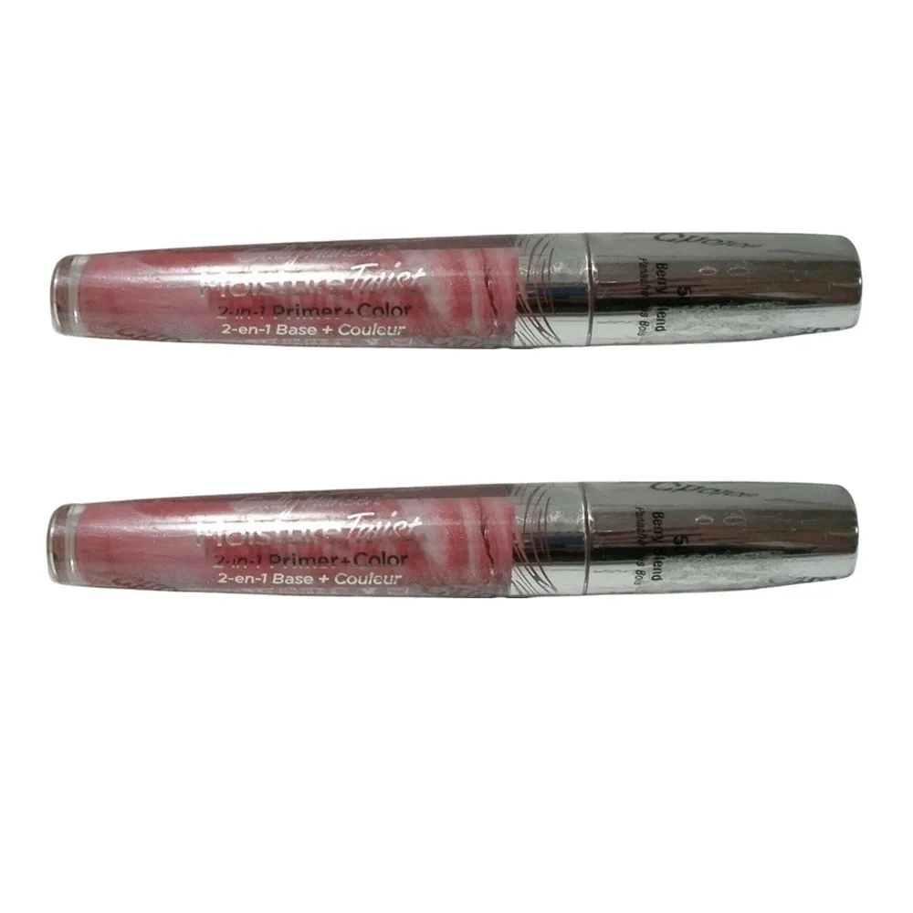 Pack of 2 Sally Hansen Moisture Twist 2-in-1 Primer   Color, Berry Blend 50