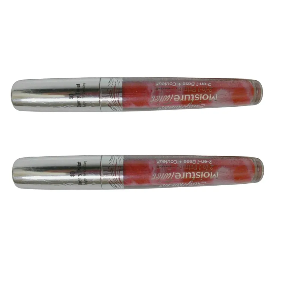 Pack of 2 Sally Hansen Moisture Twist 2-in-1 Primer   Color, Cherry Twist 40
