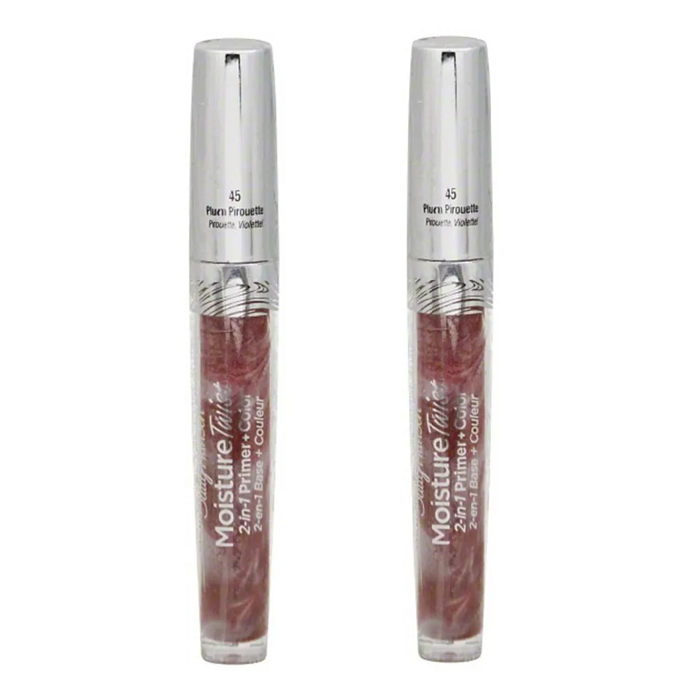 Pack of 2 Sally Hansen Moisture Twist 2-in-1 Primer   Color, Plum Piroutte 45