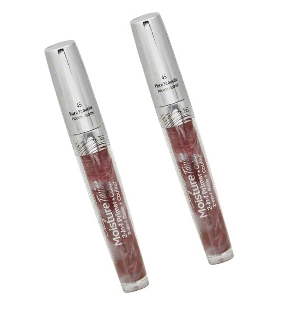 Pack of 2 Sally Hansen Moisture Twist 2-in-1 Primer   Color, Plum Piroutte 45