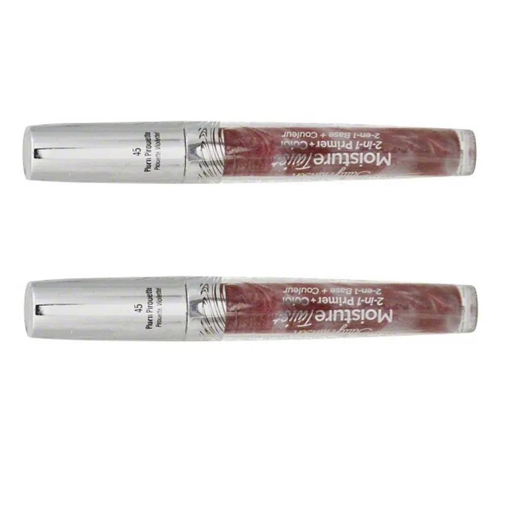 Pack of 2 Sally Hansen Moisture Twist 2-in-1 Primer   Color, Plum Piroutte 45