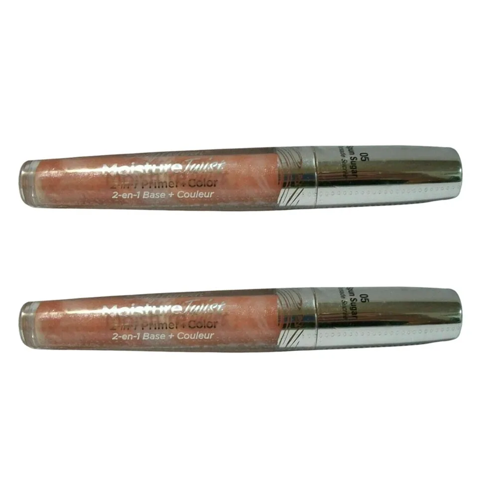 Pack of 2 Sally Hansen Moisture Twist 2-in-1 Primer   Color, Spun Sugar 05