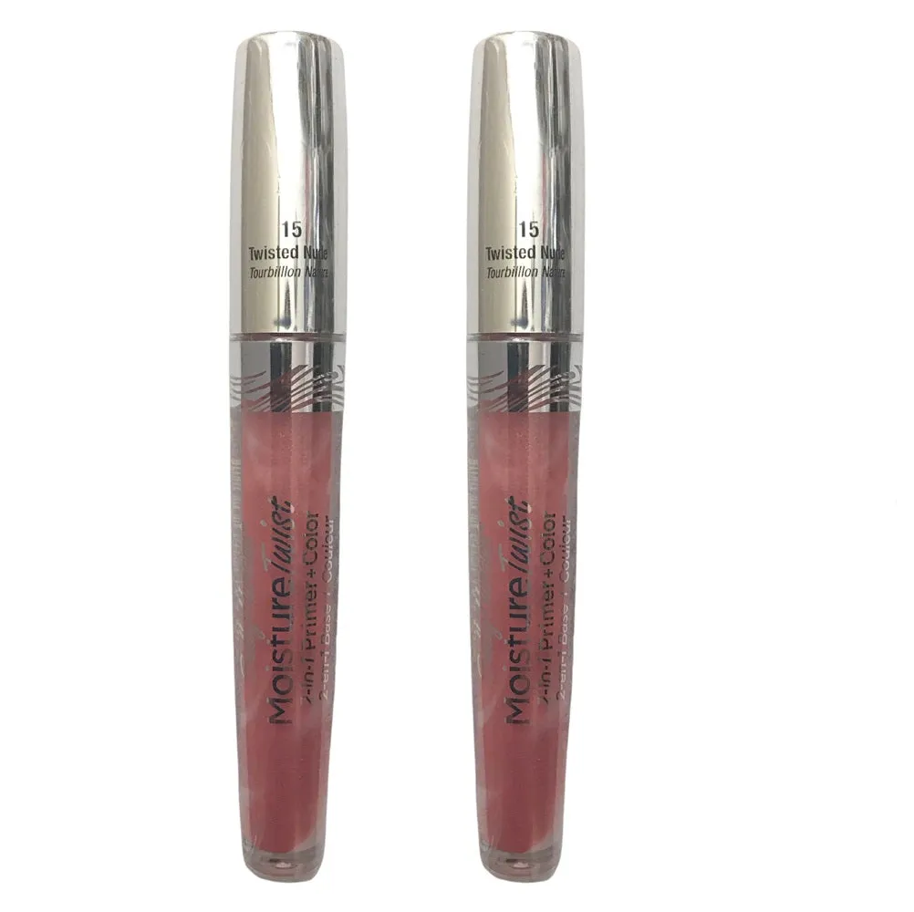 Pack of 2 Sally Hansen Moisture Twist 2-in-1 Primer   Color, Twisted Nude 15