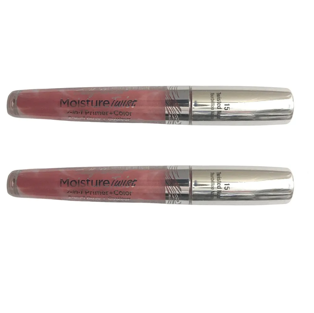 Pack of 2 Sally Hansen Moisture Twist 2-in-1 Primer   Color, Twisted Nude 15