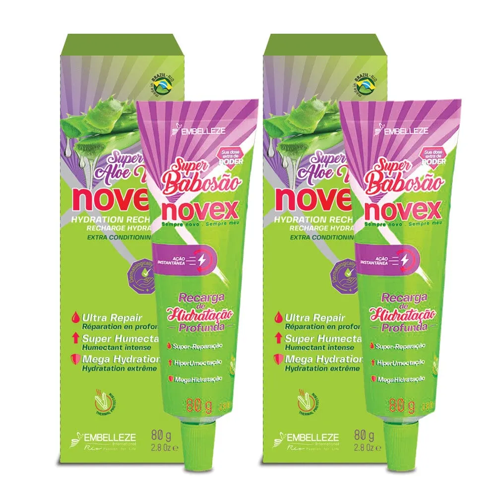 Pack of 2 - Super Aloe Vera Recharge Tube Leave In (80g) Bundle