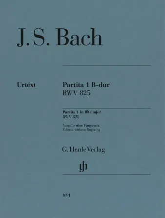 Partita No. 1 in B-Flat Major, BWV 825 (Without Fingerings)