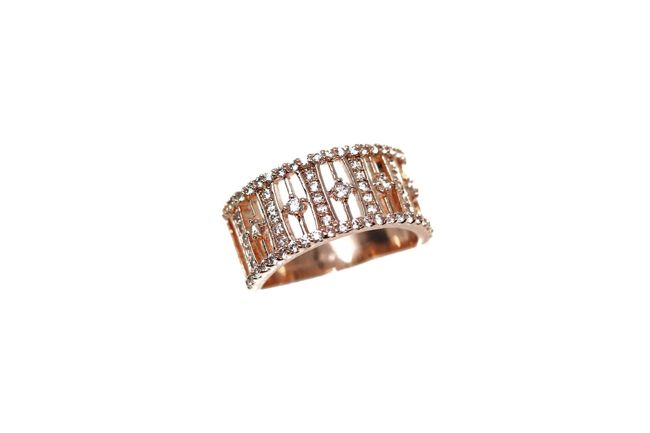 Pave Crystal Rose