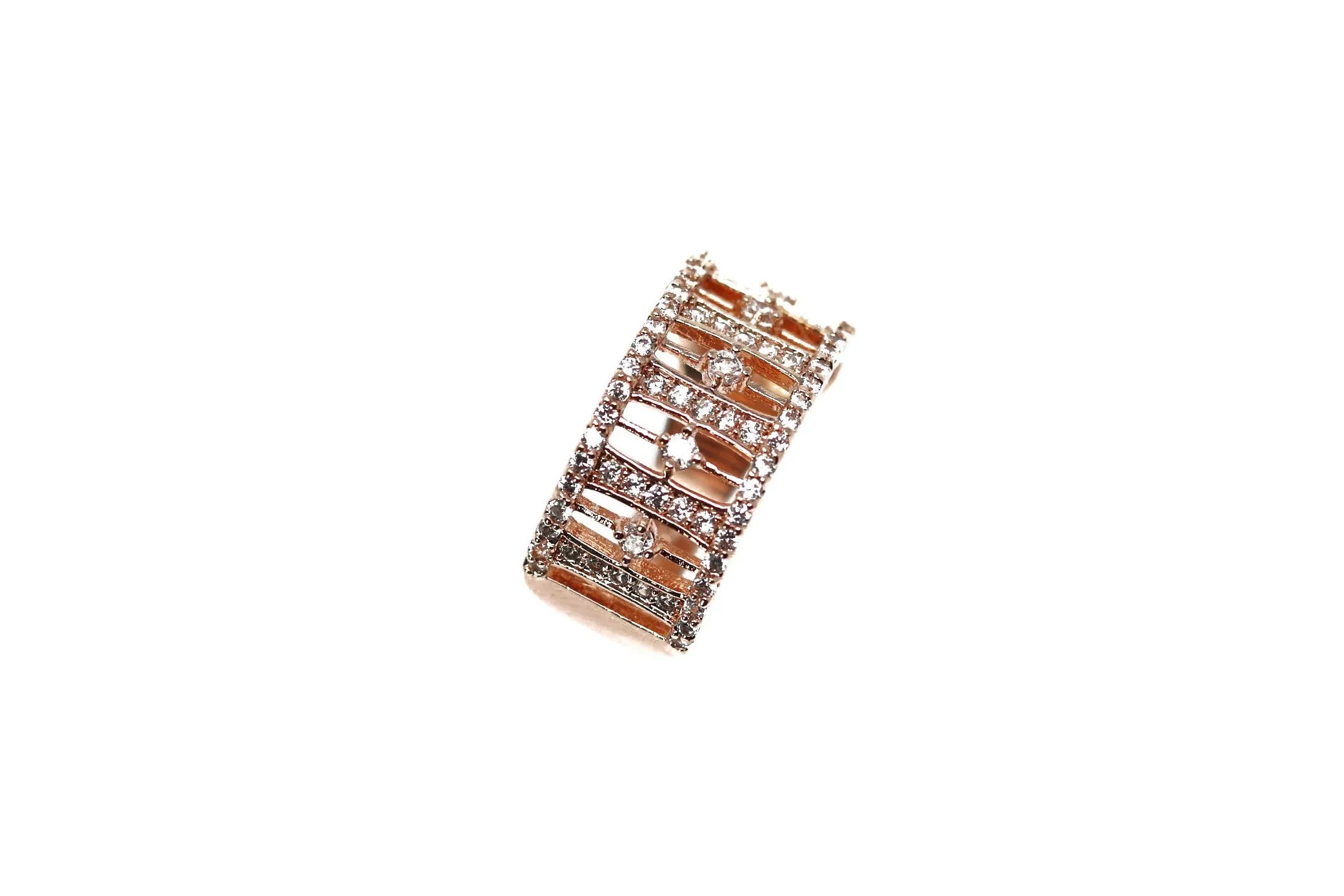 Pave Crystal Rose