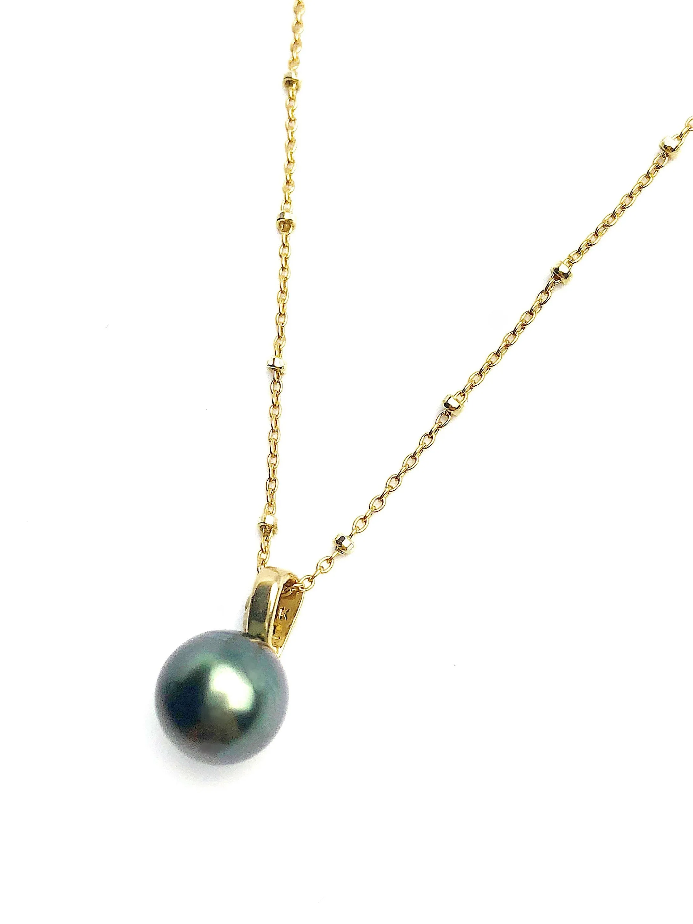 Pearl Pendant Setting - 14K Yellow Gold, Rose Gold, White Gold - Setting only - No pearl included. TP158