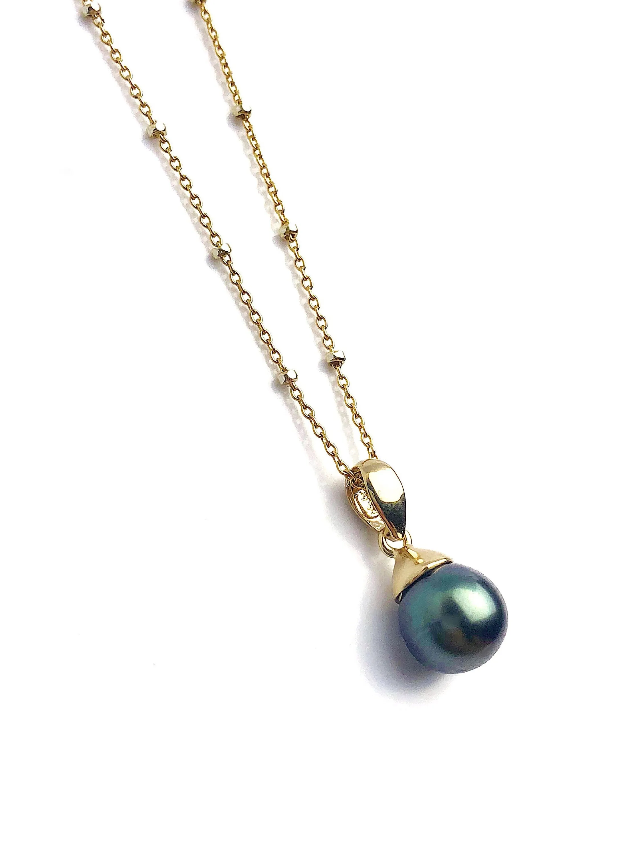 Pearl Pendant Setting - 14K Yellow Gold, Rose Gold, White Gold - Setting only. No pearl included. TP243.