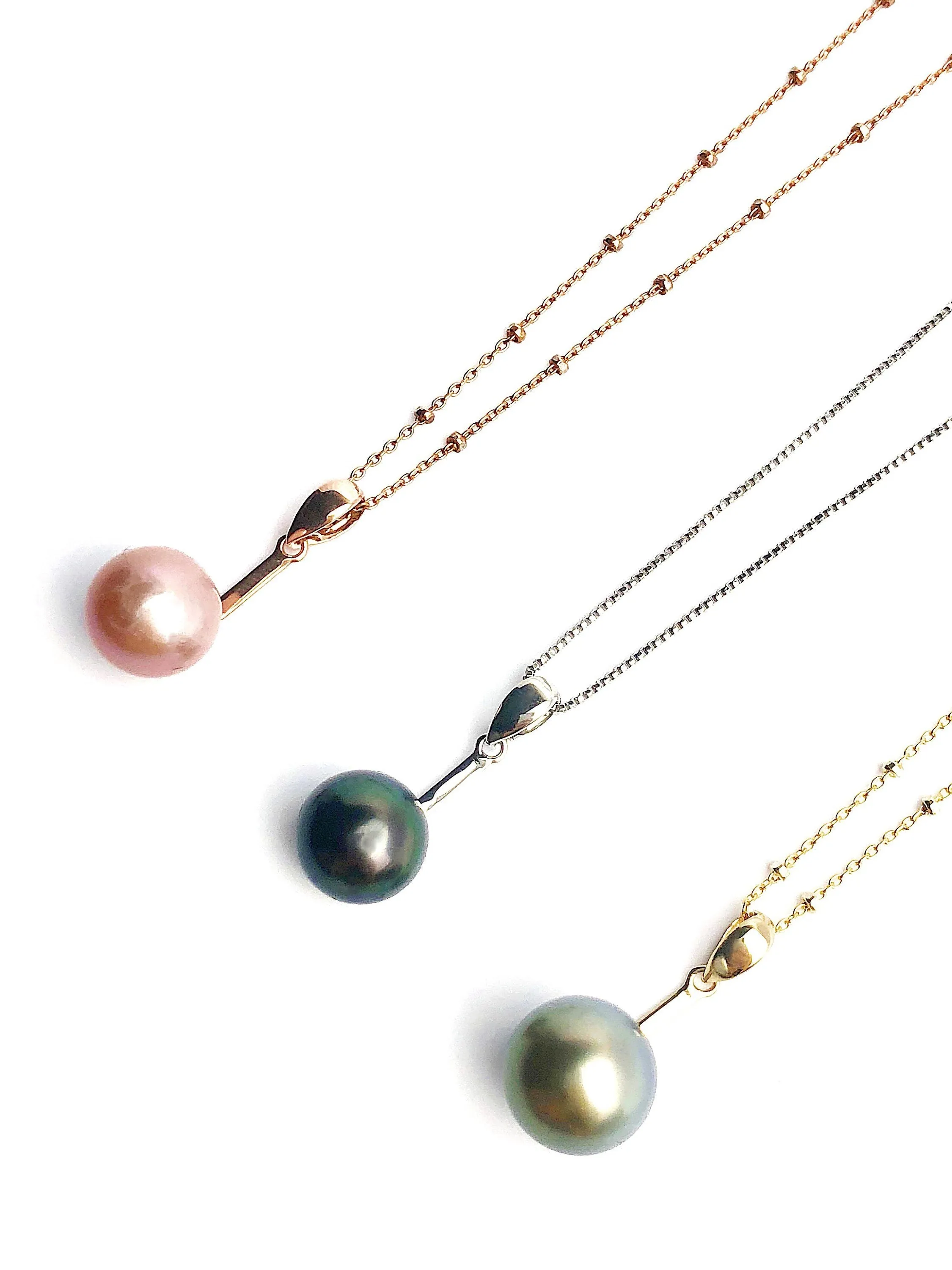 Pearl Pendant Setting - 14K Yellow Gold, Rose Gold, White Gold - Setting only. No pearl included. Z-1355.