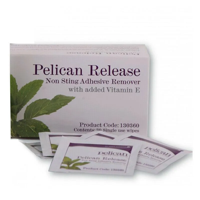 Pelican Release 130360 Ostomy Adhesive Removers Wipes x 30