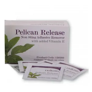 Pelican Release 130360 Ostomy Adhesive Removers Wipes x 30