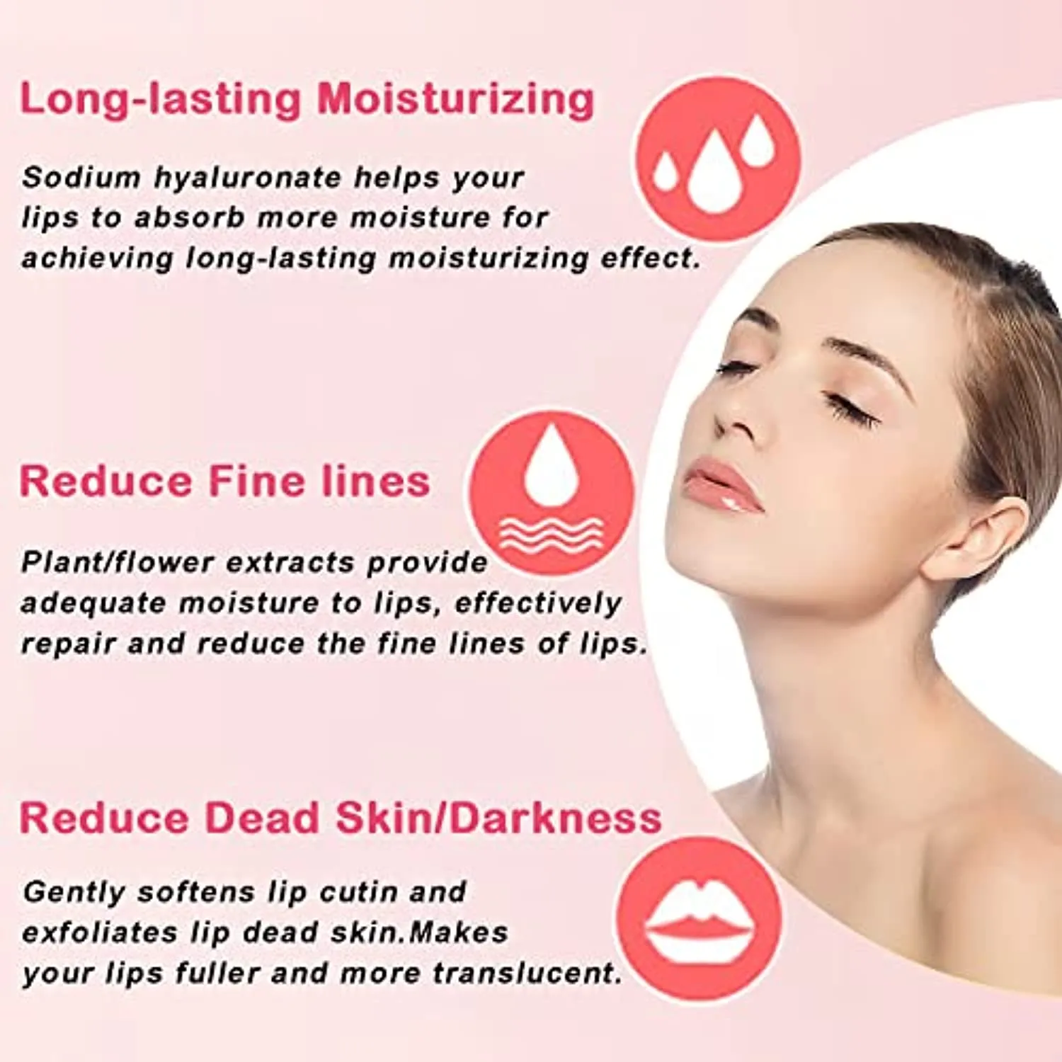 Permotary 30 Pieces Collagen Crystal Lip Care Gel Pads, Mouth & Lips Age Defying Masques - Concentrated Lip Patches with Collagen & Glycerin to Hydrate and Plump Your Lips