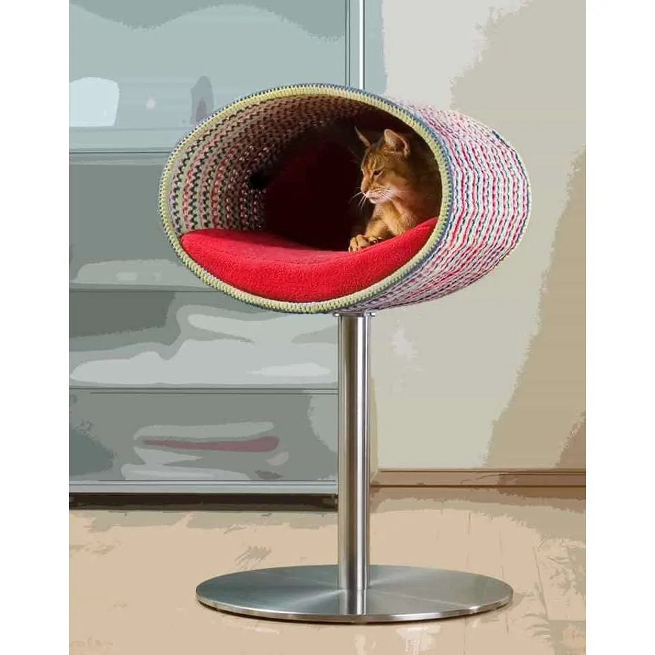 Pet Interiors Rondo Crochet Cat Bed Stand