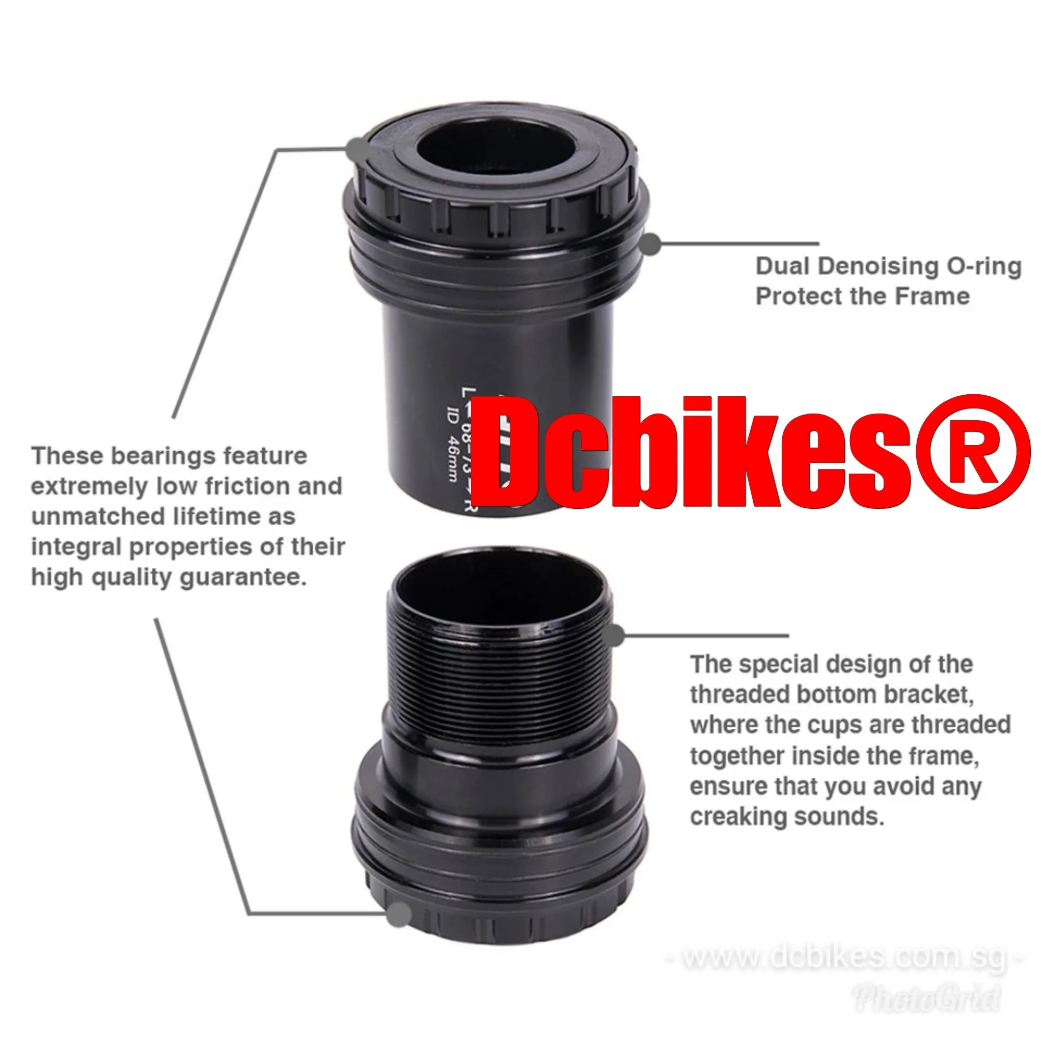 PF30 Press Fit Bottom Brackets BB For Shimano 24mm Crank