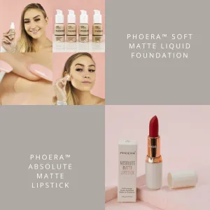 Phoera™ Foundation Absolute Matte Lipstick 2-in-1 Bundle (60% OFF)