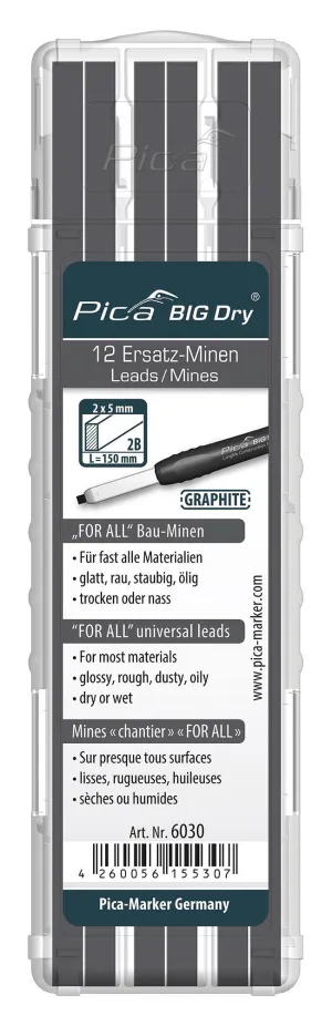 Pica BIG Dry Graphite Refills (PICA-Marker)