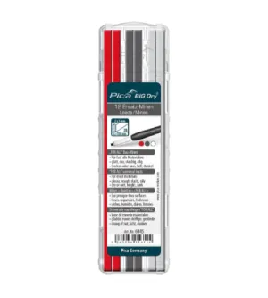 Pica BIG Dry Graphite, White and Red Refills (PICA-Marker)