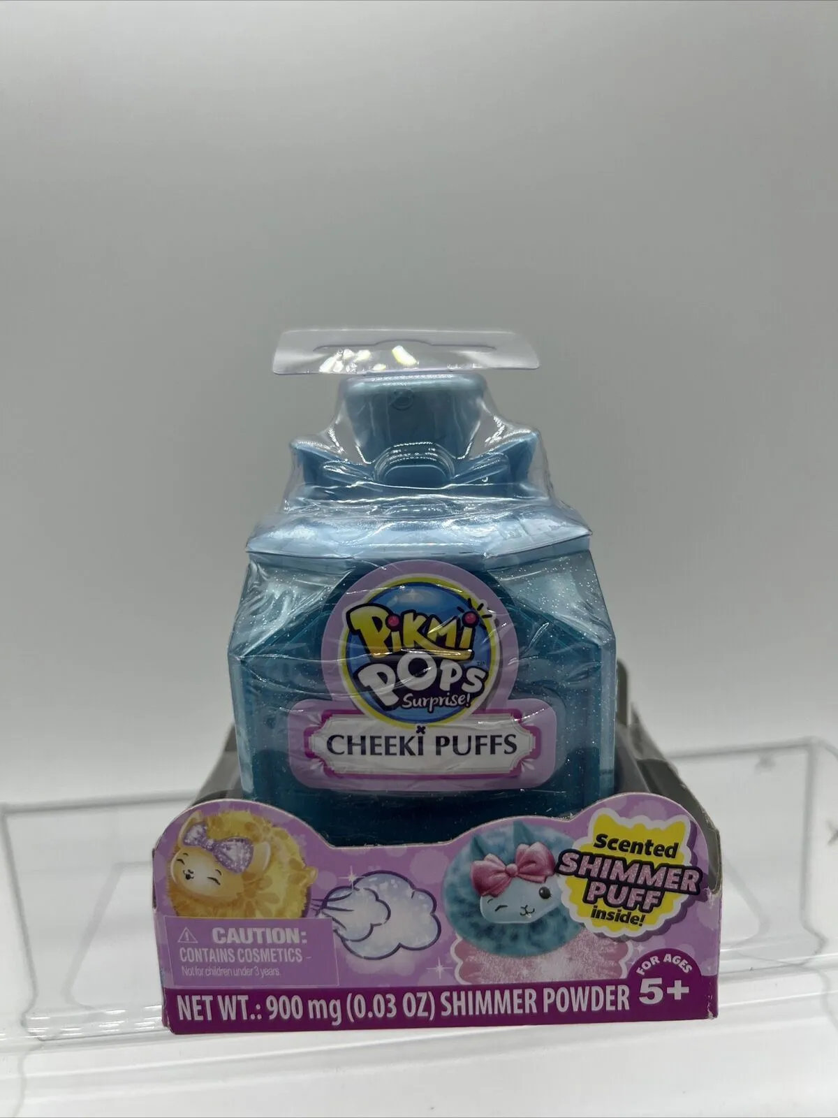 Pikmi Pops Surprise Cheeki Puffs Scented Shimmer Puff & Powder Purple Pink