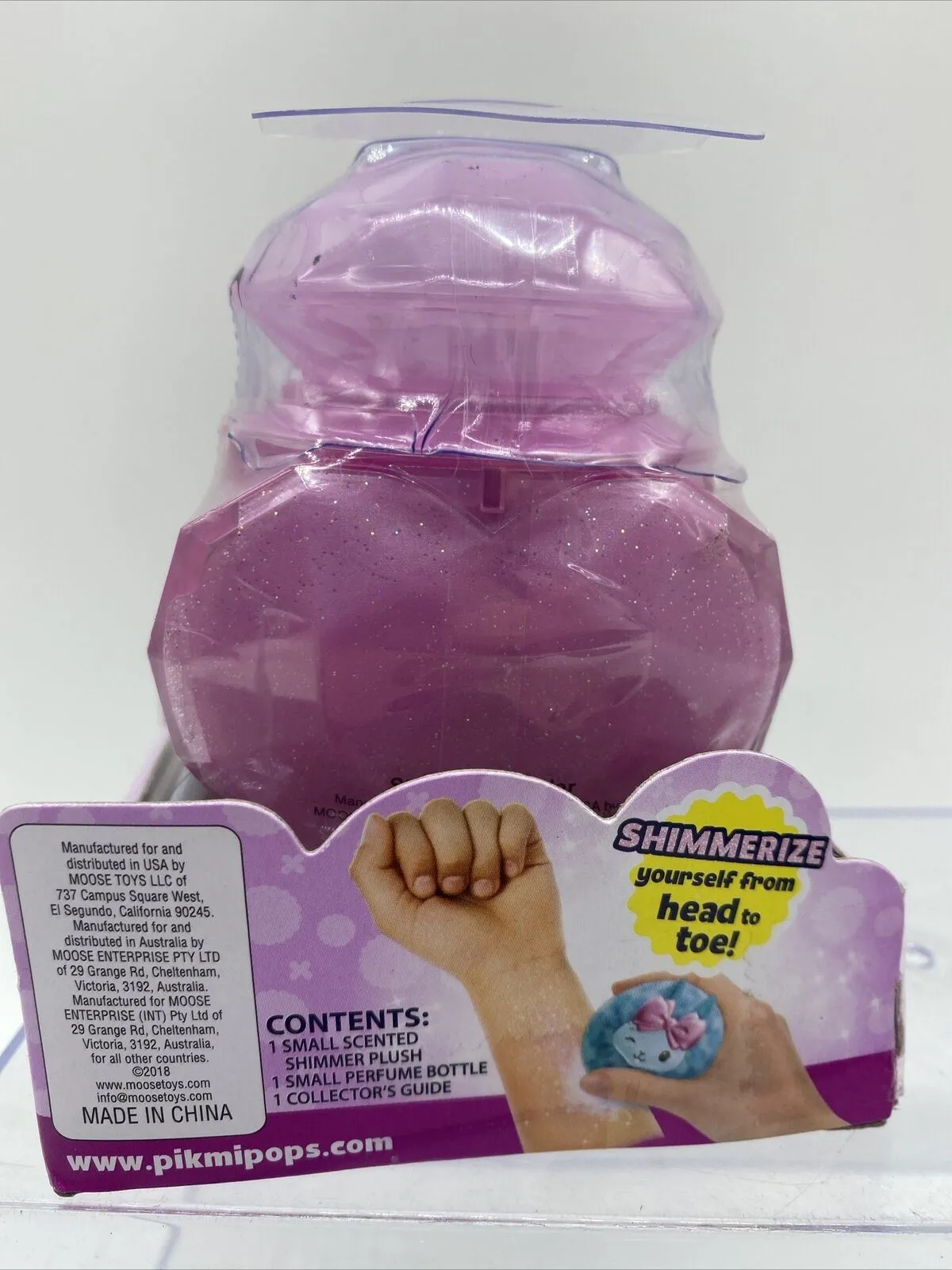 Pikmi Pops Surprise Cheeki Puffs Scented Shimmer Puff & Powder Purple Pink