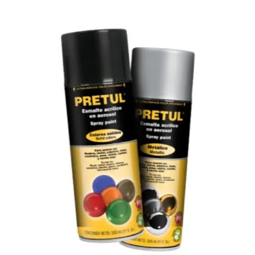 Pintura En Aerosol Negro Mate Pretul ( 27172 )