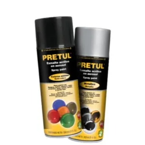 Pintura En Aerosol Negro Mate Pretul ( 27172 )
