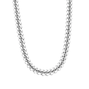 Plain Gold Prong Cuban Link Chain