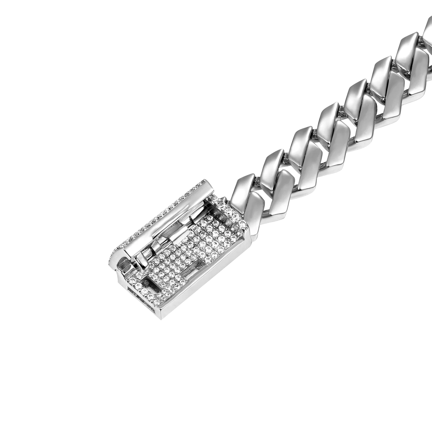 Plain Gold Prong Cuban Link Chain