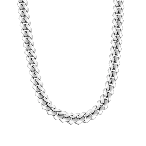 Plain Gold Prong Cuban Link Chain