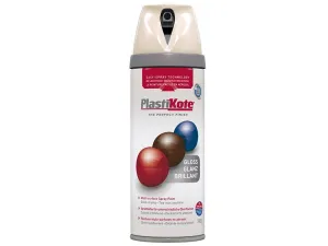 Plastikote Twist & Spray Gloss Antique White 400Ml