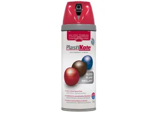 Plastikote Twist & Spray Gloss Bright Red 400Ml