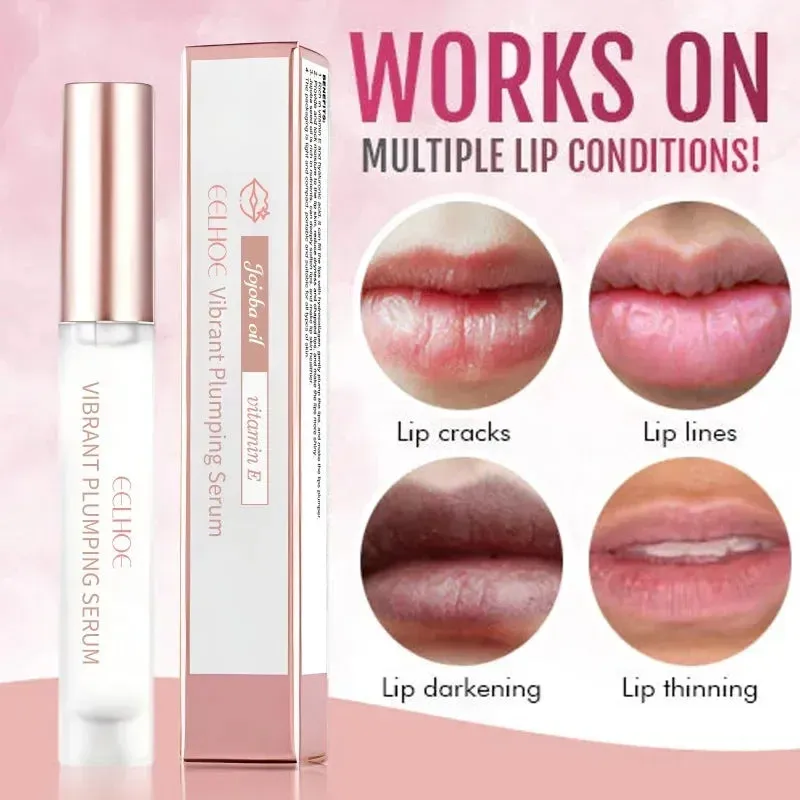 Plumping Serum Lip Gloss Moisturizing Lip Care Hydrating Lightweight Non Sticky Formula
