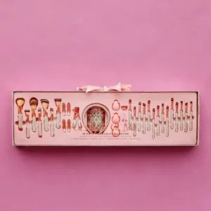 PRE ORDER! | Silver/Rose Mega Glitz & Glam | 32pc Essentials Collection Brush Set | MU0307