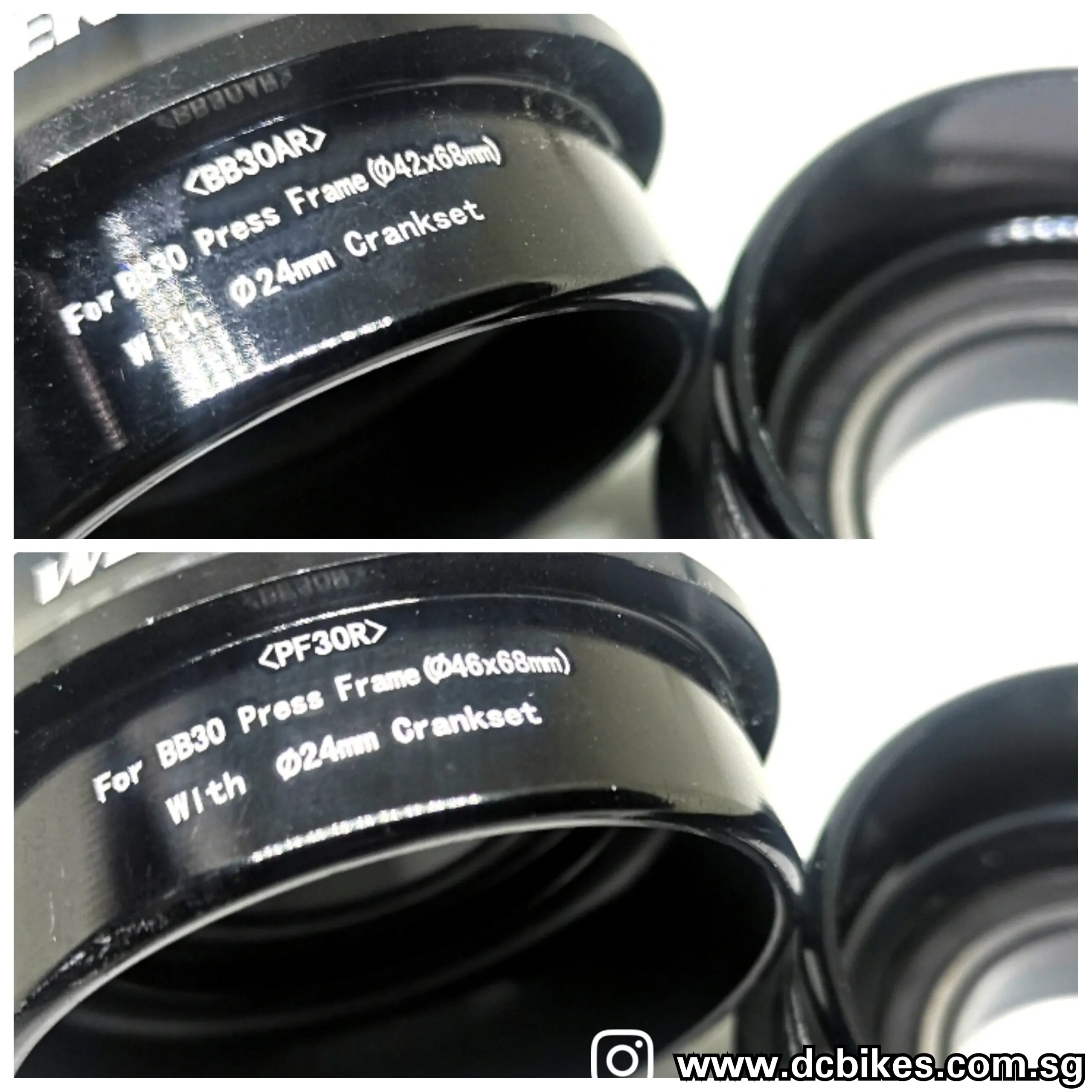Press Fit PF30 | BB30 Press Bottom Bracket BB Conversion Shimano/Sram 24mm Crank