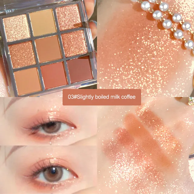 Pressed Powder Eyeshadow 9 different shades.