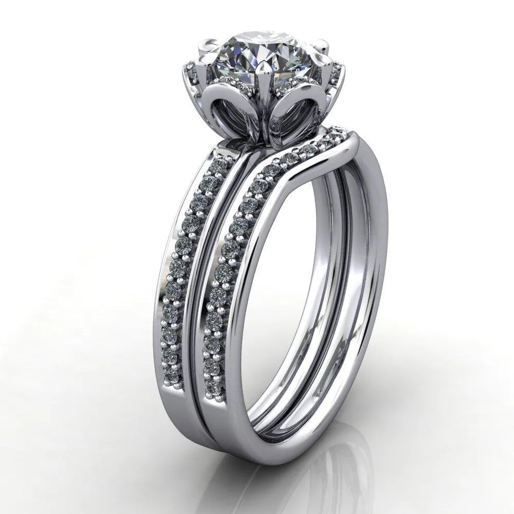Primrose Halo Engagement Ring (setting only)