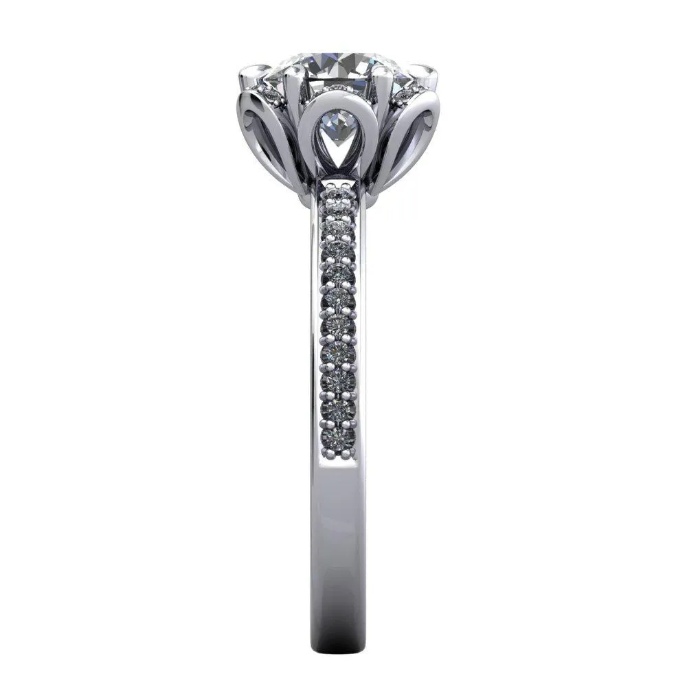 Primrose Halo Engagement Ring (setting only)