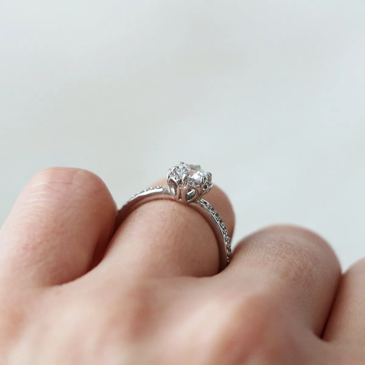 Primrose Halo Engagement Ring (setting only)