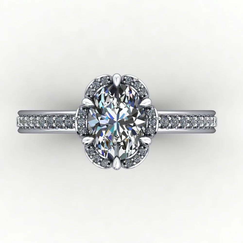 Primrose Halo Engagement Ring (setting only)